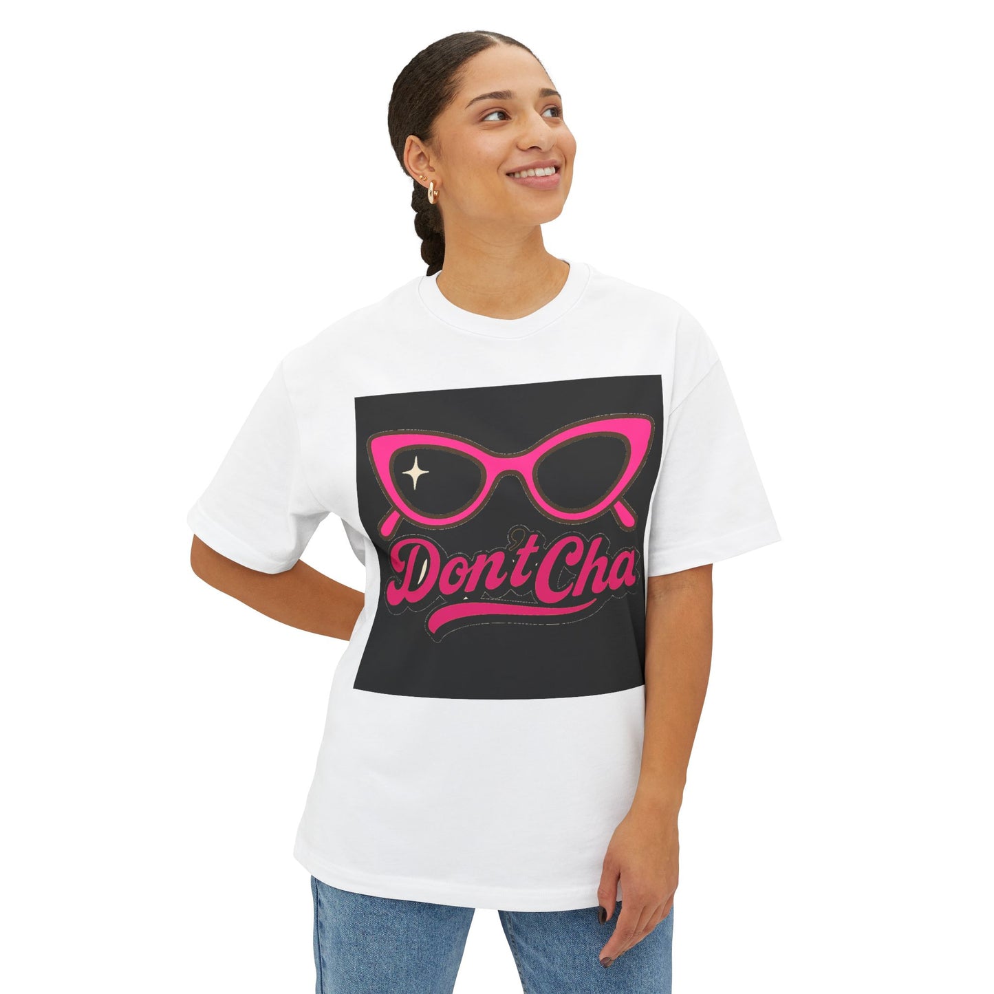 Trendy Oversized Tee with Retro Sunglasses Design | Casual Wear, Gift Idea, Summer Fashion, Comfortable T-Shirt, Fashion Statement