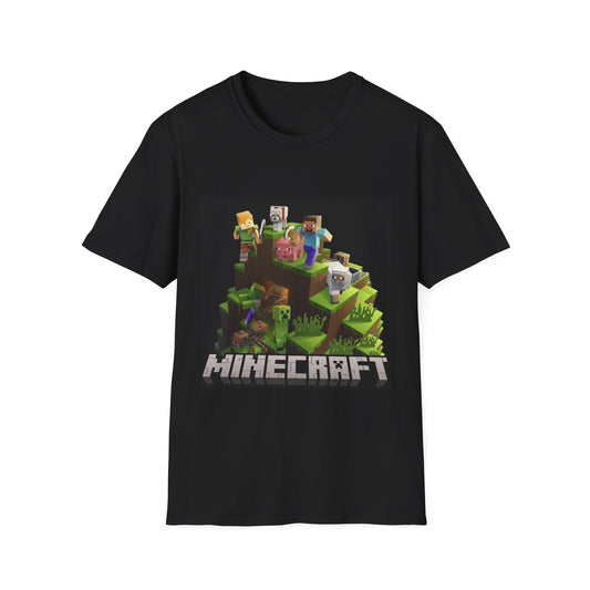 Minecraft Unisex Softstyle T-Shirt | Perfect for Gamers, Birthdays, Casual Wear, Gift for Kids and Adults
